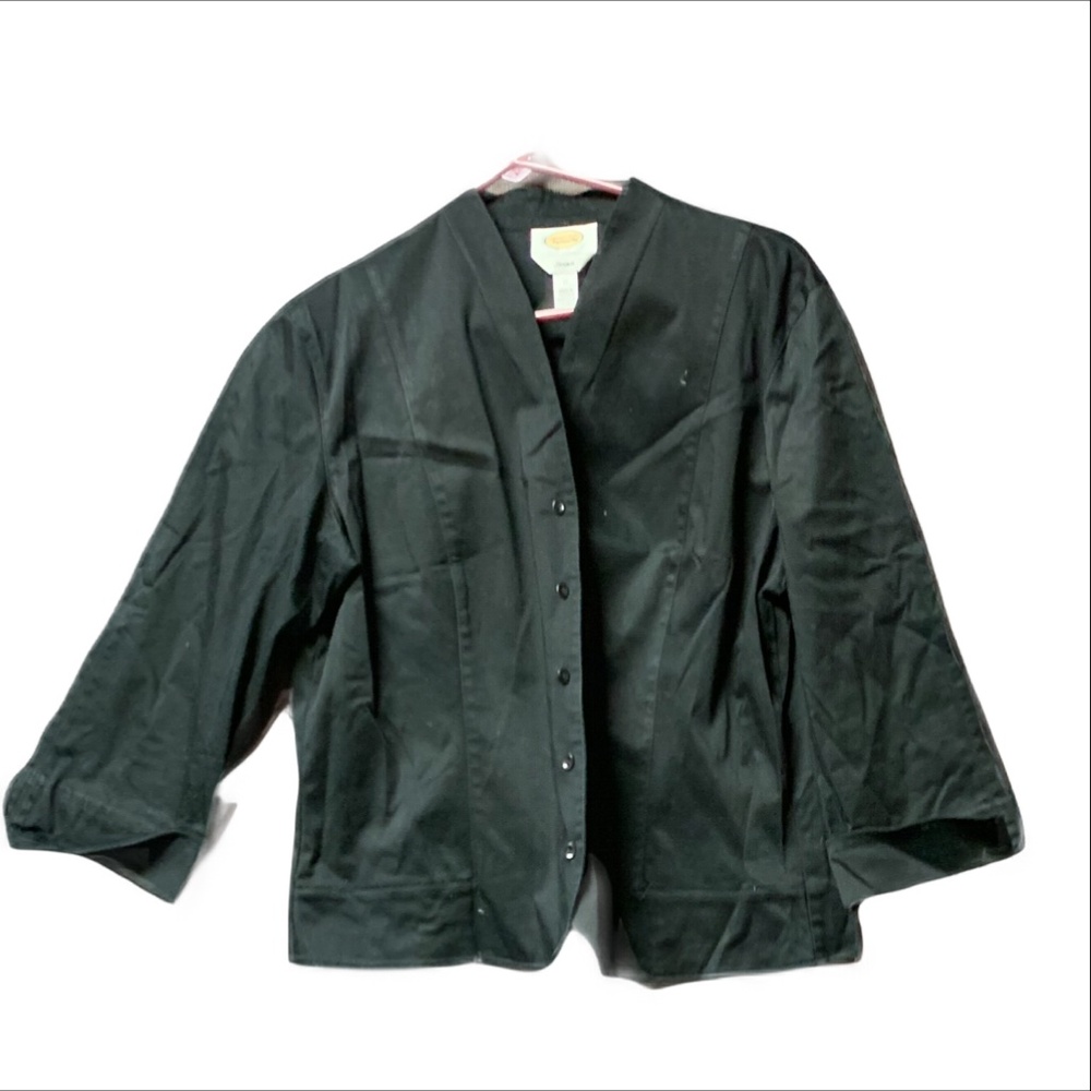 9. Talbots Black Blouse Size 12